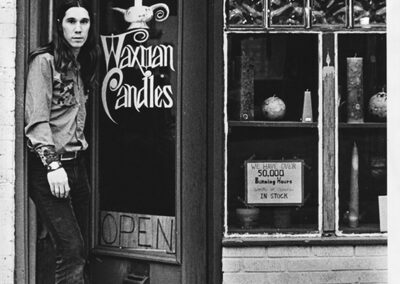 Waxman's owner, Bob, standing in the doorway of the 7 W 14th St location in 1970.